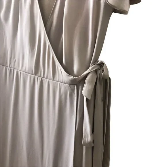 Show Me Your MuMu Noelle Wrap Maxi Dress Sz M - Picture 8 of 10